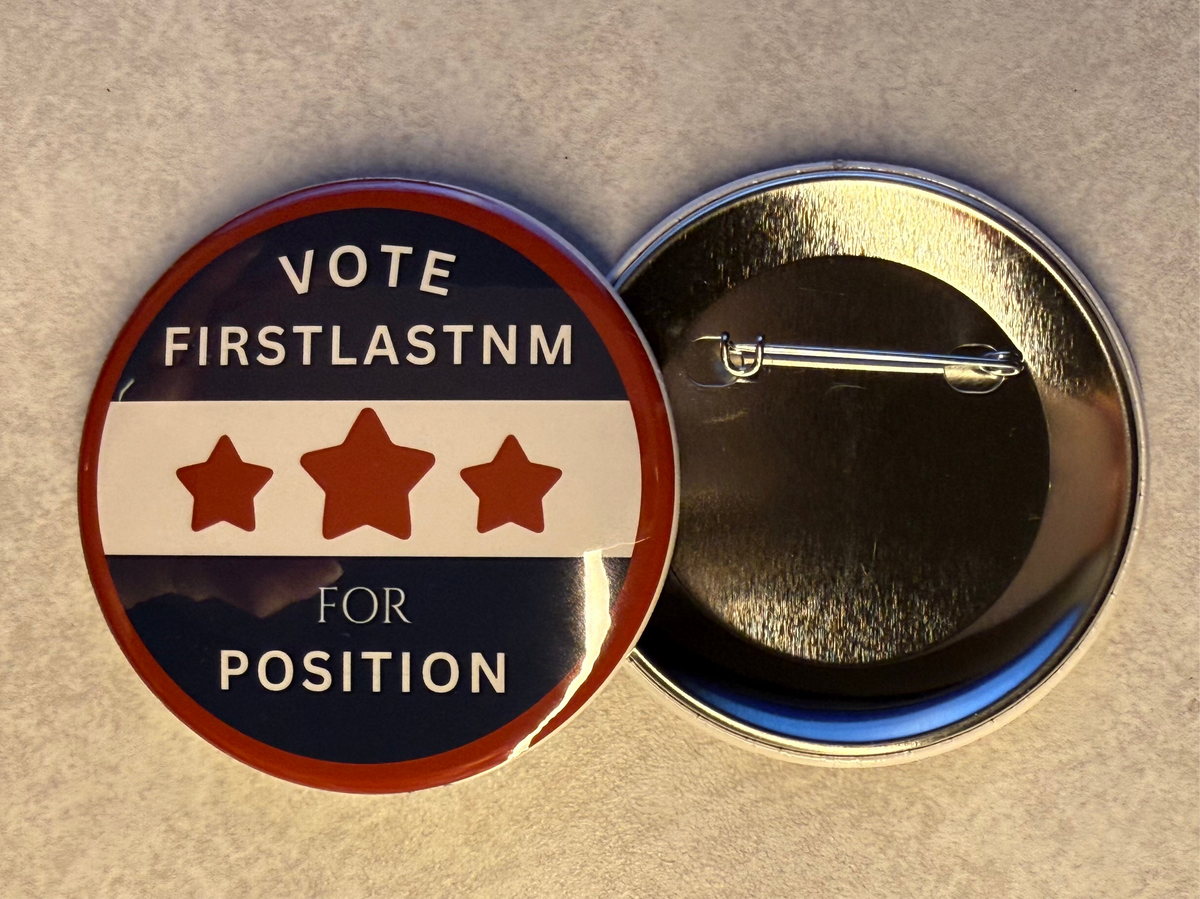 Campaign Branding Magnets and Pins