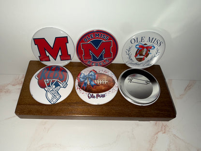 Ole Miss - Round Tailgate & Tradition Pins