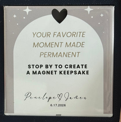 Signature Interactive Custom Photo to Magnet Booth